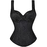 Kranchungel Renaissance Corset Top for Women: Corset with Straps Bustier Themed Parties Costumes for Historical Reenactors