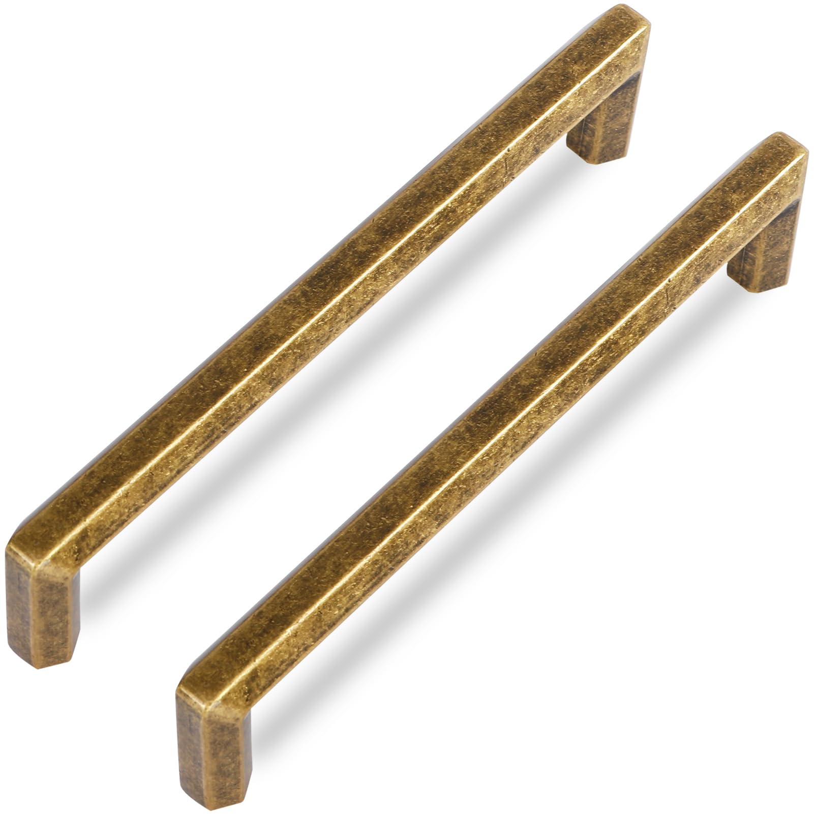 Photo 1 of Vicycmc Antique Brass 5 Inch ?128mm? Hole Center Cabinet Handles,Vintage Brass Brone zinc Alloy Solid Drawer pulls for Drawer,Cupboard, Wardrobe,Dresser 6 Pack 2401