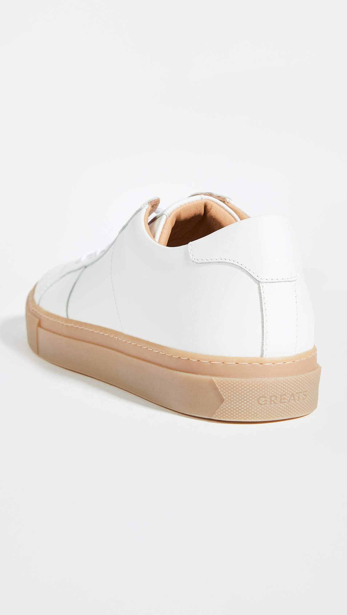 GREATS Men's Royale Sneakers, White Gum, 8 Medium US