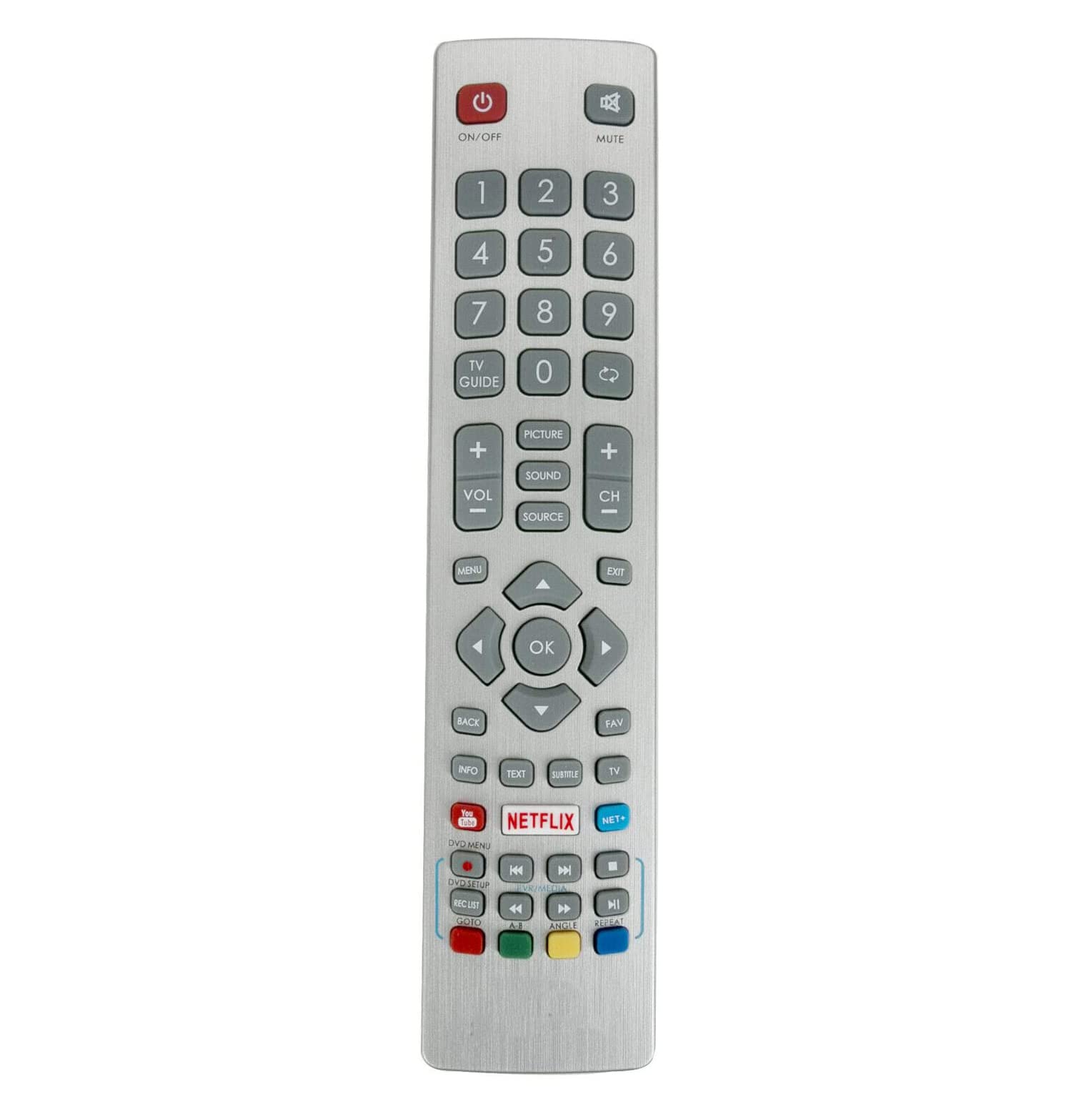 AULCMEET SHWRMC0120 SHW/RMC/0120 Replacement Remote Control Compatible with LED OLED TV LC-50UI7352E LC-50UI7252E LC-49UI7552E LC-49UI7352E LC-50UI7222E LC-50UI7322E LC-40UG7242K
