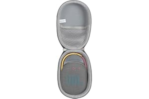Anleo Hard Travel Case for JBL Clip 5 / Clip 4 - Portable Mini Bluetooth Speaker (Gray)