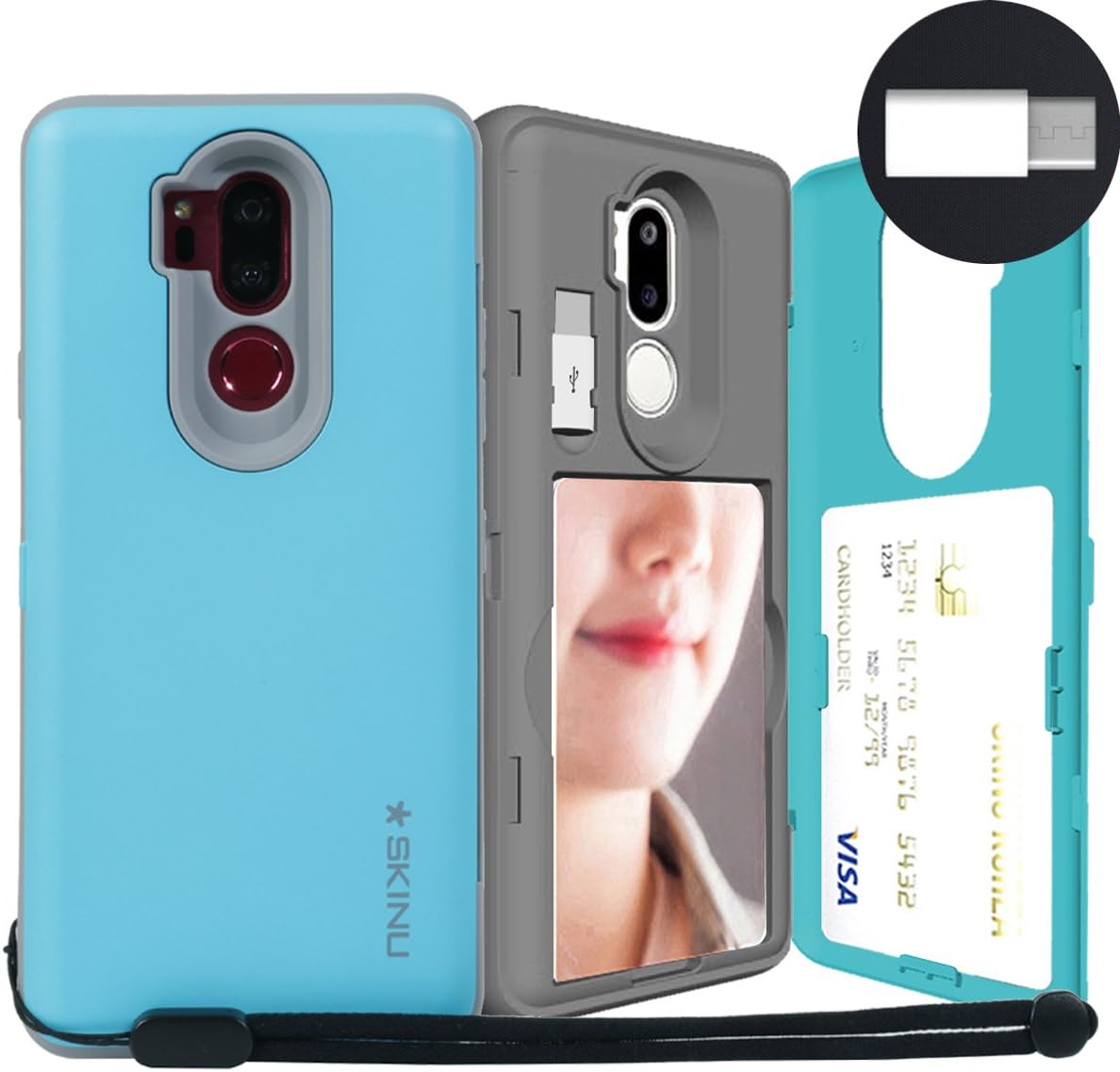 Best lg cell phone credit card holder teal