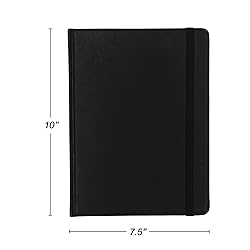 Samsill Large Hardcover Notebook, 240 Lined