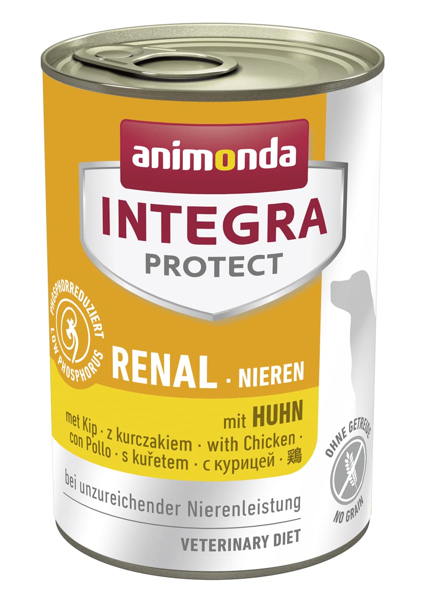 animonda Integra Protect diet dog food, wet food for chronic renal insufficiency, with chicken, 6 x 400g