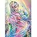 5D Diamond Painting Kit Full Drill,Lavany DIY 5D Diamond Paint By Number Kits Embroidery Rhinestone Pasted Wall Decor,Stamped Cross Stitch Kits,Fairy (A)