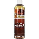 Fiebing's Prime Neatsfoot Oil 8 oz - Leather Conditioner & Preservative with Synthetic & Natural Animal Oil - Waterproof, Soften, Restore, & Strengthen Leathercraft Shoe, Boot, Saddle, Couch, Purse
