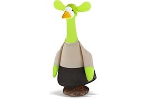 Yeyeplum Porch Goose Costume Fits Large 23" H Statue Lawn Garden Goose Costume for Concrete Statue Garden Yard Patio Outdoor Cement Geese Decoration