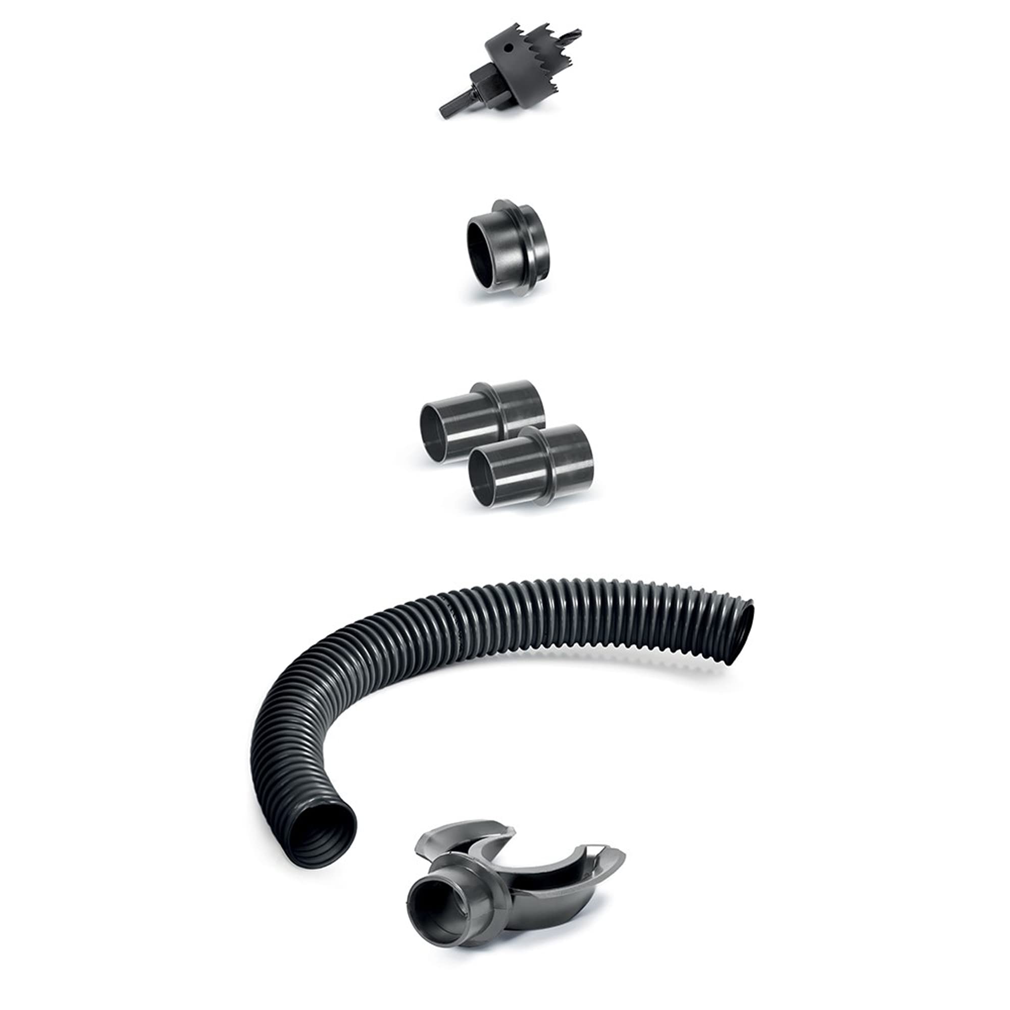 Prosper Plast ICANS1-S443 31.5 x 28 x 5 cm Ican Set for Rain Shower - Anthracite (12-Piece)