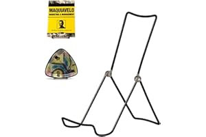 KINGDOM SOLUTIONS MADE IN USA 12-Pack Adjustable Black Metal Easels - Book Stand - Sturdy Plate Stand for Art, Pictures, Books, Frames - Unique on the Market