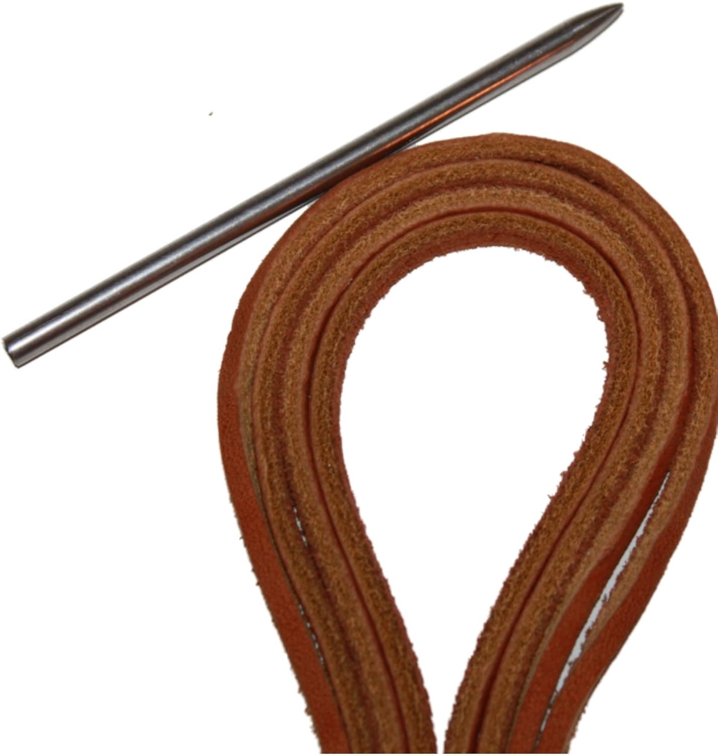 Boat Shoe Laces Leather By TOFL (Tan): Shoes