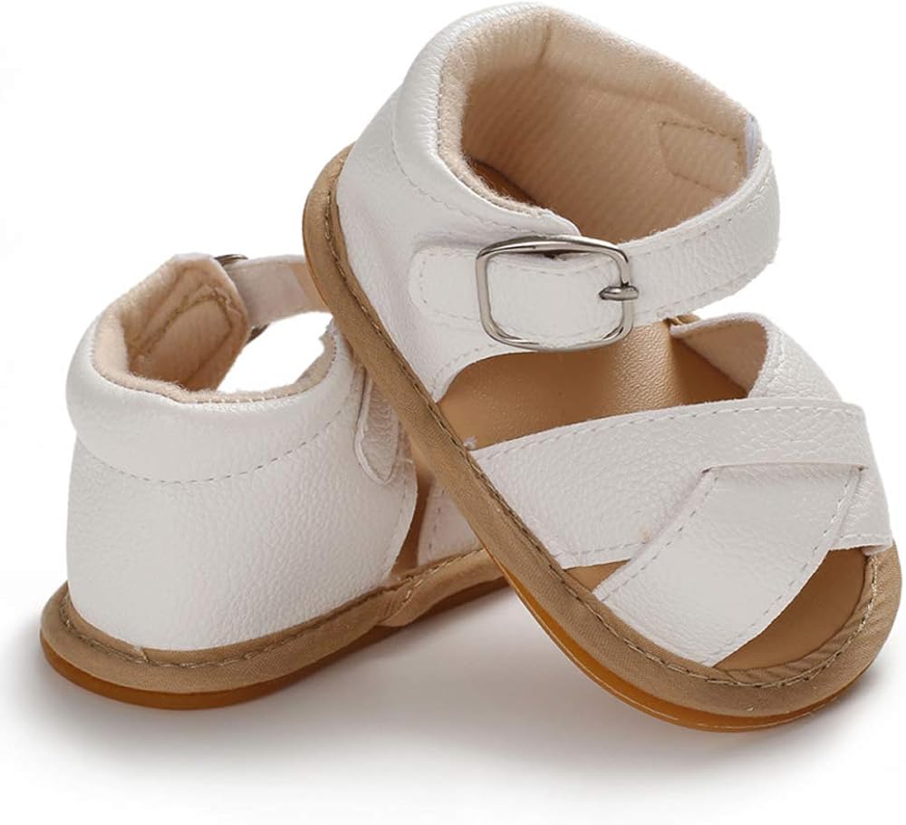  | SOFMUO Baby Girls Boys Sparkly Bowknot Sandals Premium Soft Anti-Slip Rubber Sole Infant Summer Outdoor Shoes Toddler First Walkers | Sandals