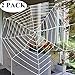 JOYIN Halloween 2 Pack 11ft Huge Spider Web for Halloween Outdoor Decoration - 1 Black and 1 White