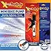 Xtreme Bright® Air Mini Bike Pump - Frame-Mounted Pump Accommodates Presta & Schrader Tire Valves - Inflates to 120psi