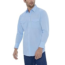 Ely Cattleman Men's Size Long Sleeve Solid Western