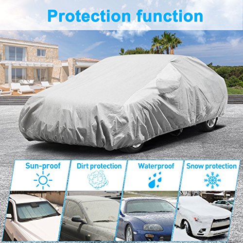 image for Custom Fit 2010-2018 Toyota Camry Car Cover, KAKIT 3 Layers Waterproof