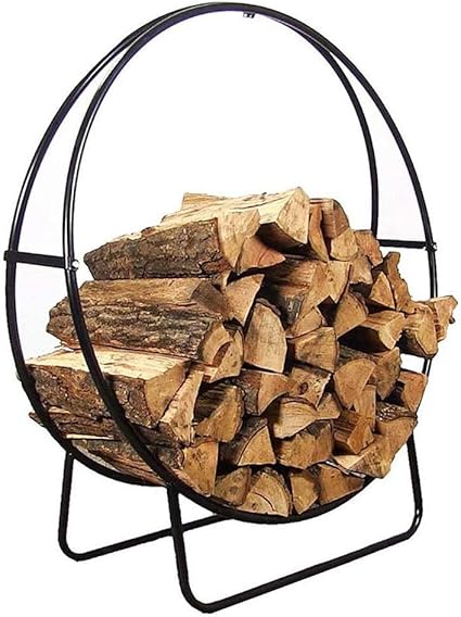 YCDJCS Cestas de leña Chimenea al Aire Libre Registro Rack Ronda All