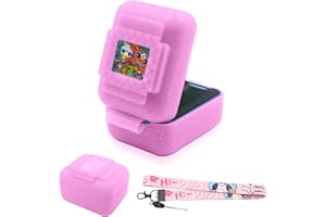 JAYOBGO Silicone Cover Case for Bitzee Interactive Toy Digital Pet, Silicone Protective Case for Bitzee Virtual Electronic Pets, Digital Pet Case Accessories for Bitzee with Lanyard (Pink Case Only)