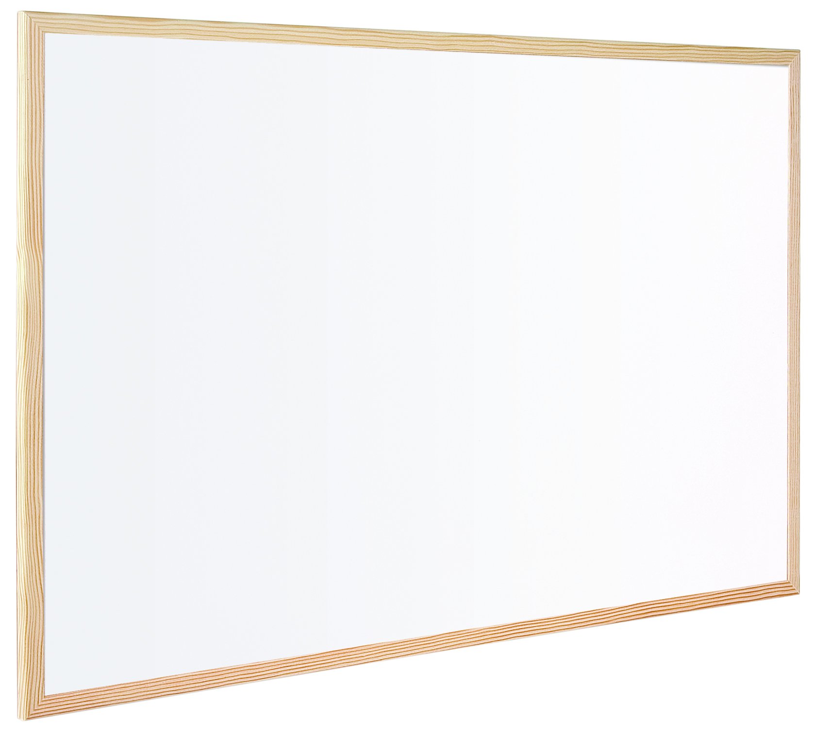 Bi-Office MP07001010 Whiteboard Budget, Wood Frame, 90 x 60 cm - White