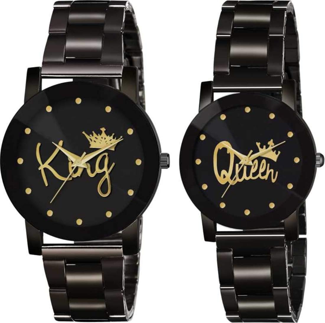 Buy BlackFire Stylish and Premium King & Queen Watches (Pack of 2