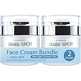 Enaskin Dark Spot Remover Cream: 2 Pack Value - Hyperpigmentation Corrector Targeting Dark Spots, Sun Spots, Freckles, Melasma & Age Spots - Dark Spot Corrector Serum for Women & Men