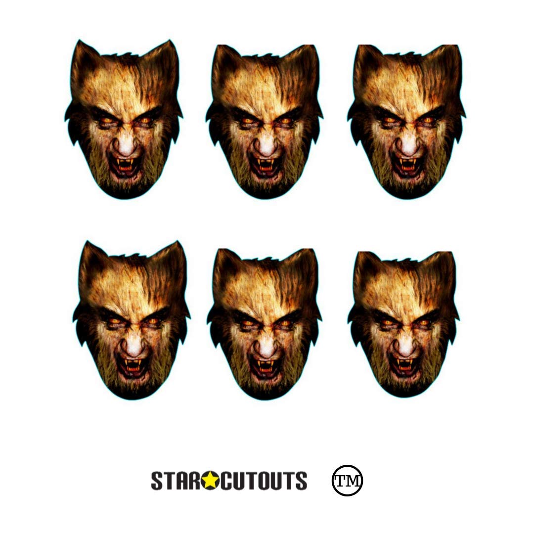 Star Cutouts stsmp141 – 6 Masks Wolf Werewolf Adult – One Size