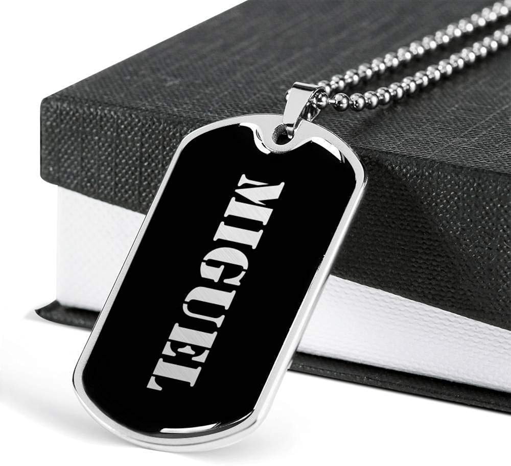 Necklaces Miguel v3 Luxury Dog Tag 