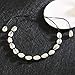 Hapito Puka Shell Necklace Choker for Women Men Girls - Natural Seashell Necklace Corded Pearl Choker Hawaiian Beach Jewelry