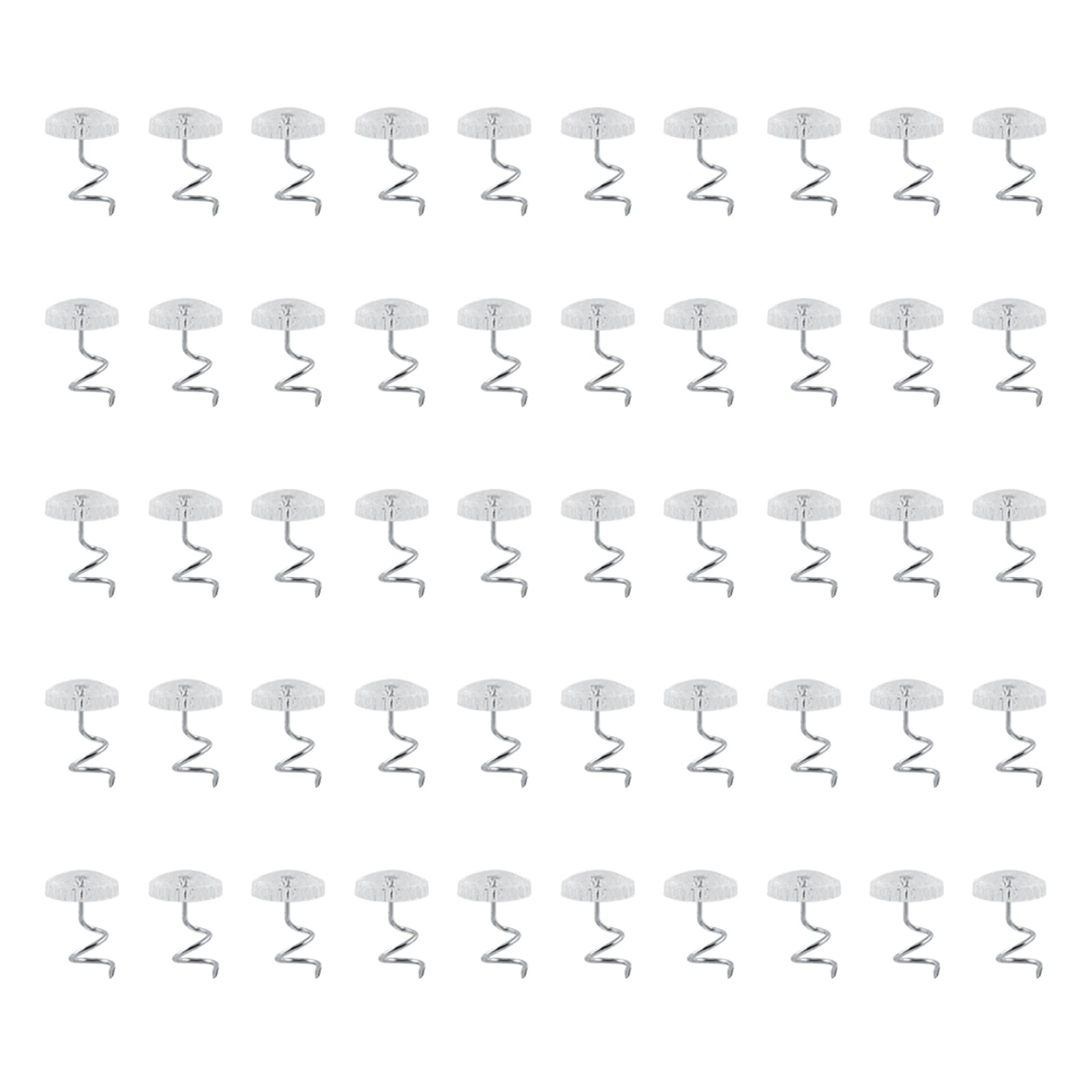 Clear Twist Pins for Upholstery, 50 Pieces, Slipcovers, Bedskirts, Headliner Repair, Drapery Craft