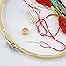 Caydo Full Range of Embroidery Starter Kit with Instructions, Bamboo Embroidery Hoop, Threads, Classic Reserve Aida and Tools Kit for Beginners