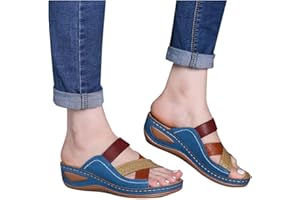 JMMSlmax Wedge Sandals for Women 2023 Fashion Comfy Platform Sandal Comfortable Sandals Shoes Summer Beach Travel Flip Flops