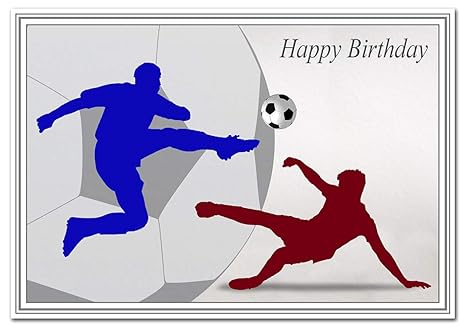 Football Birthday Cards Best Unusual Unique Cool Men Male Boys