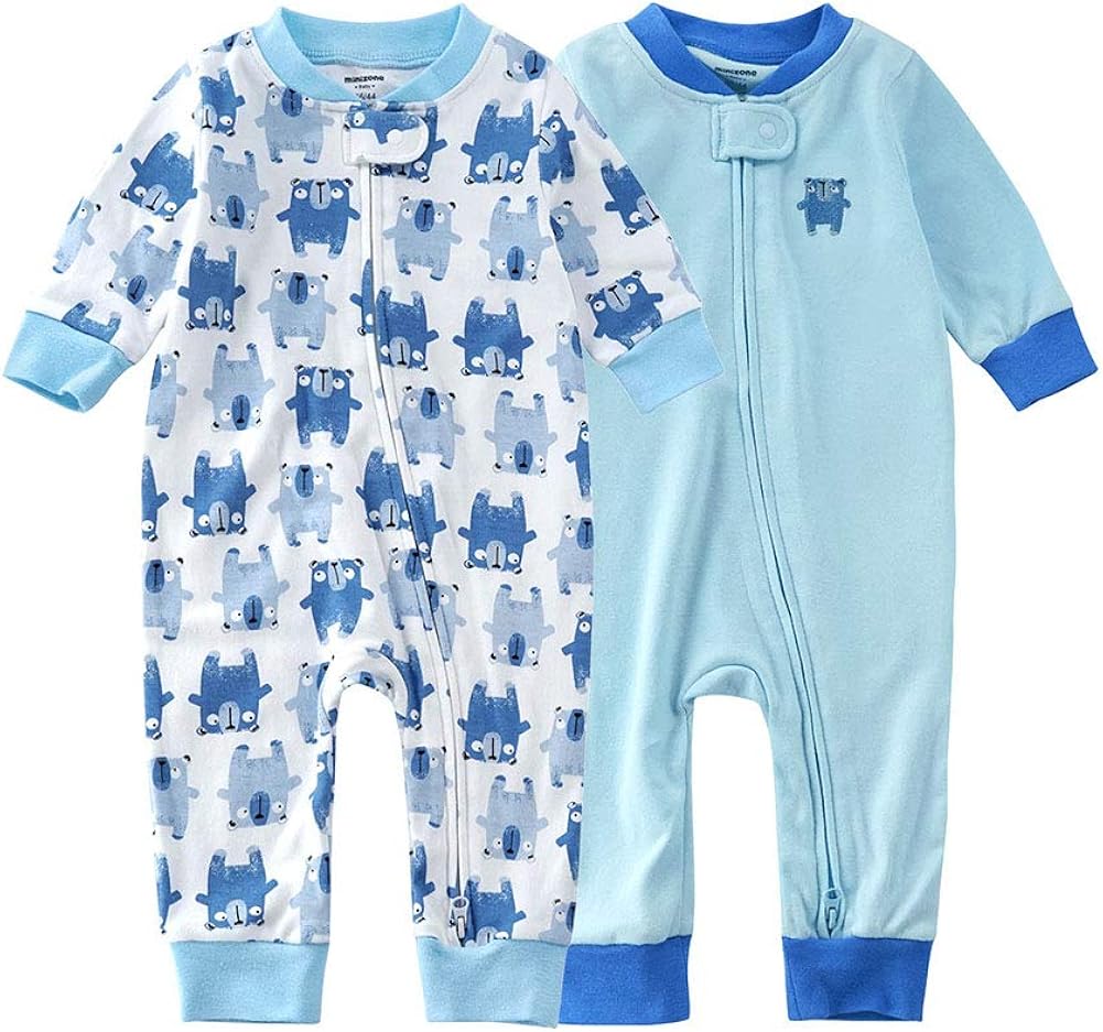 footless zipper pajamas