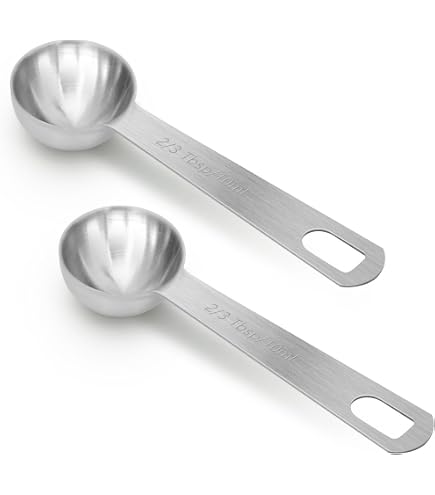 EeaseCA Cuillère Doseuse en Acier Inoxydable pour Café Lait en Poudre Outil de Cuisine pour Liquide Épices Sel EeaseCA Cuillère Doseuse en Acier Inoxydable pour Café Lait en Poudre Outil de Cuisine pour Liquide Épices Sel