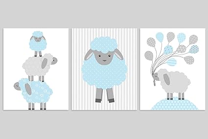 sheep wall art nursery