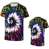 Tie Dye T-Shirts for Kids - Soft Breathable Short Sleeve Tee for Boys & Girls, Hippie Style Summer Top Casual Youth Tops