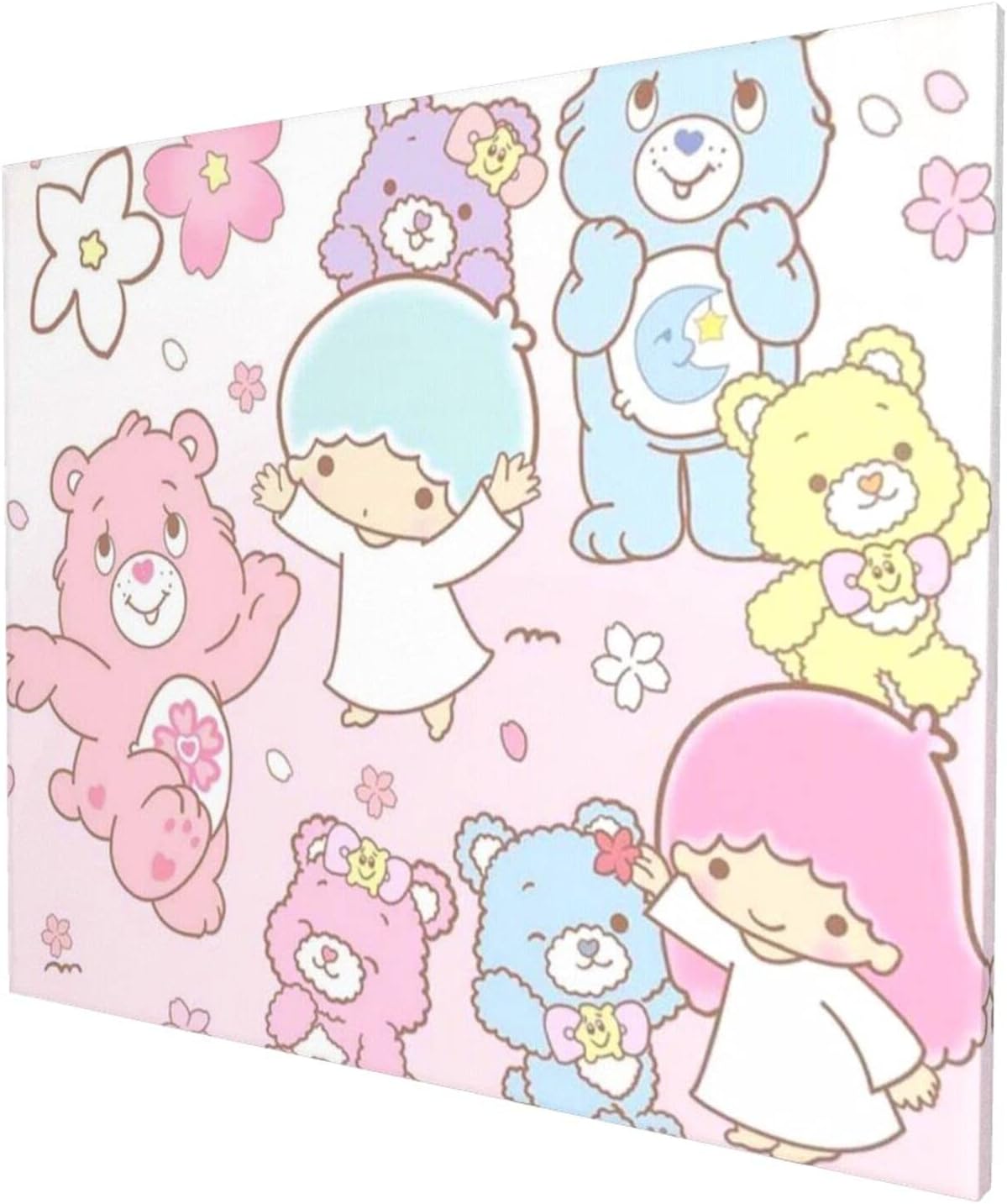 Amazon 最高の贈り物ケアベア2 フレームレス装飾画 キャンバスアートポスターリビングルームの 高級感 部屋飾り無毒無味 環境に優しい モダン 新築飾り 贈り物 置物 オブジェ オンライン通販