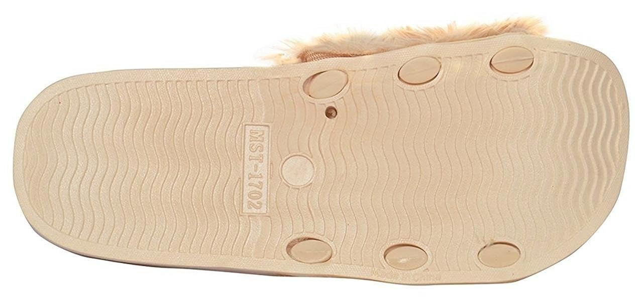 kawtra women's black casual slippers