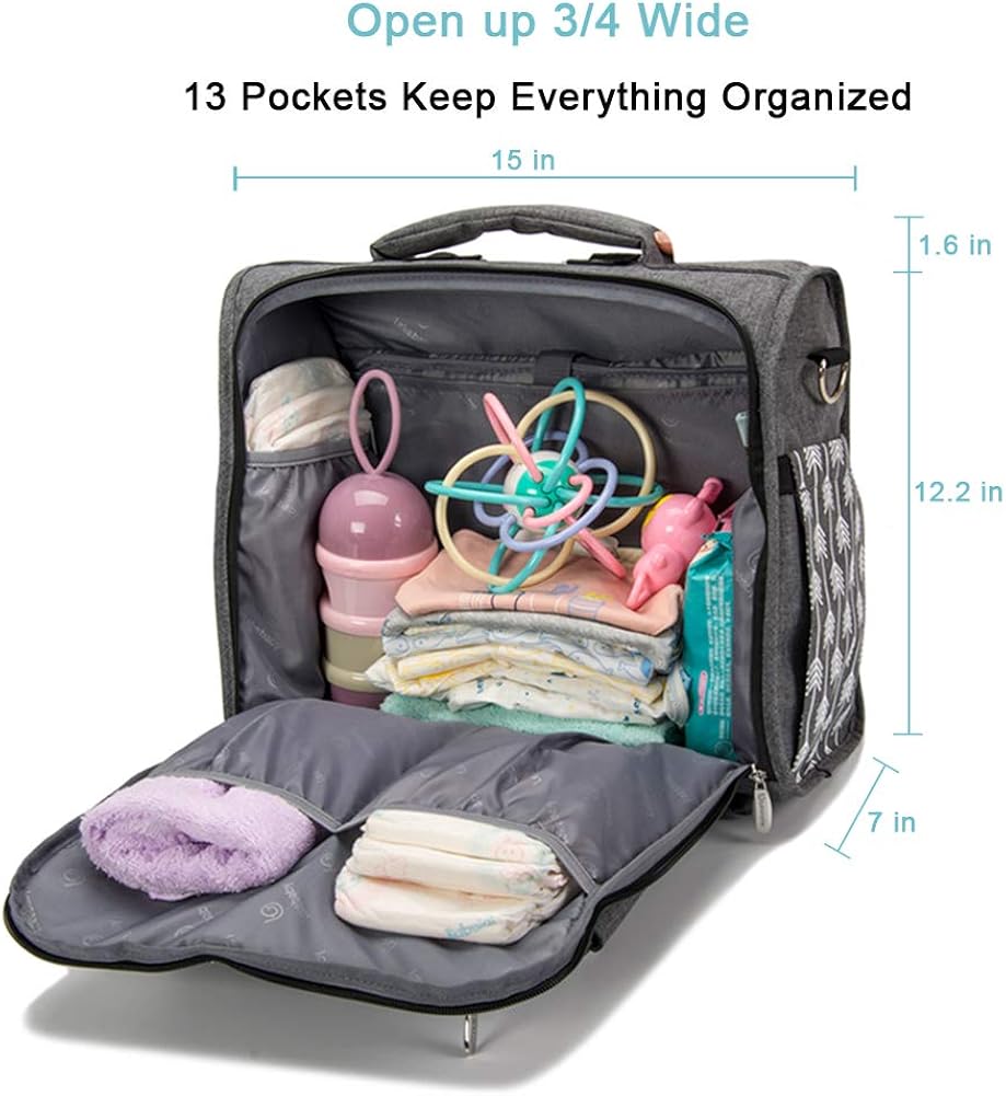 lekebaby convertible diaper bag