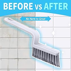 Lumkew Grout Cleaner Brush V Shape, Stiff Grout