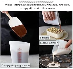 AKOAK 1 Pack Soft Silicone Measuring Cups with