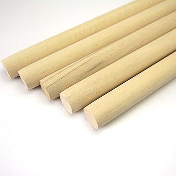 Amazon 岡元木材 南洋材丸棒 直径mm 10mm 1本 丸棒材