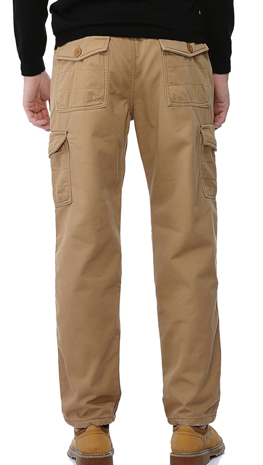 mens lined cargo work pants