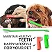 Dog Toothpaste and Toothbrush Set [REMOVES FOOD DEBRIS] Double Sided with Long Curved Handle [SUPER EASY CLEANING] - Best Soft Silicone Pet Toothbrush for Cats And Dogs [EXPANDABLE FINGER ENTRY] - Sma