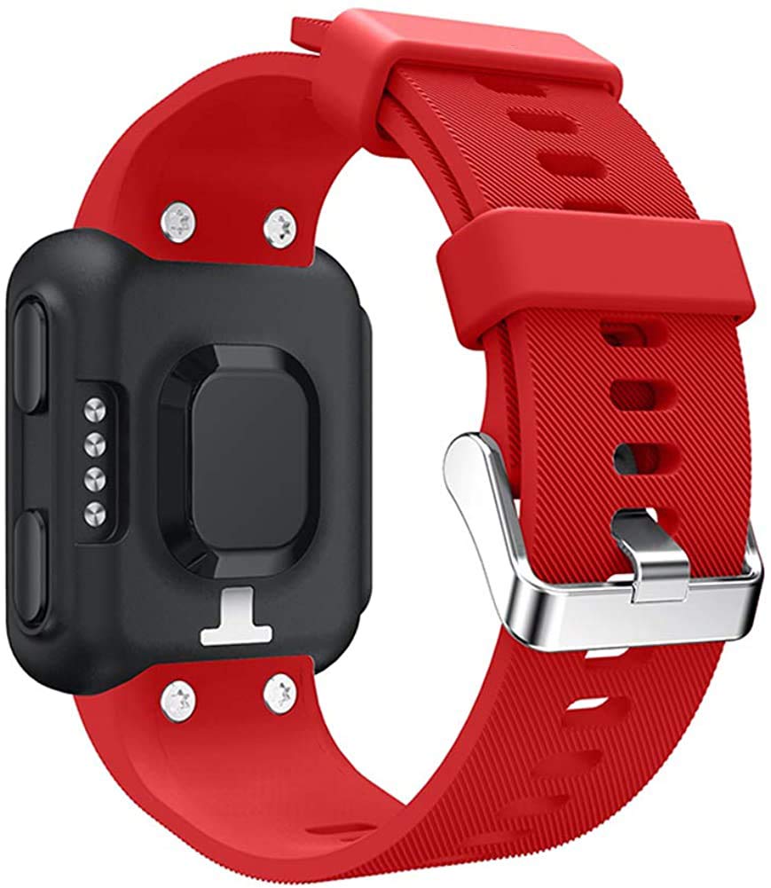 Chainfo Strap compatible with Garmin Forerunner 35 / Forerunner 30 Watch Band, Replacement Adjustable Bracelet Silicone Sports Strap (Pattern 8)