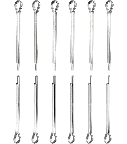 thumbnail image 2 of Uxcell Split Cotter Pin -4mm X 40mm 304 Stainless Steel 2-Prongs Silver 2 of 10