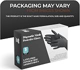 The Real Touch Black Nitrile Gloves Small Box of 100 Powder Free view 2