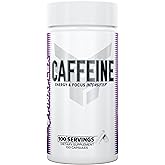 FINAFLEX Pure Caffeine - 100 Capsules - Promotes Mental Alertness, Energy & Focus for Men & Women - with Caffeine Anhydrous - 100 Servings