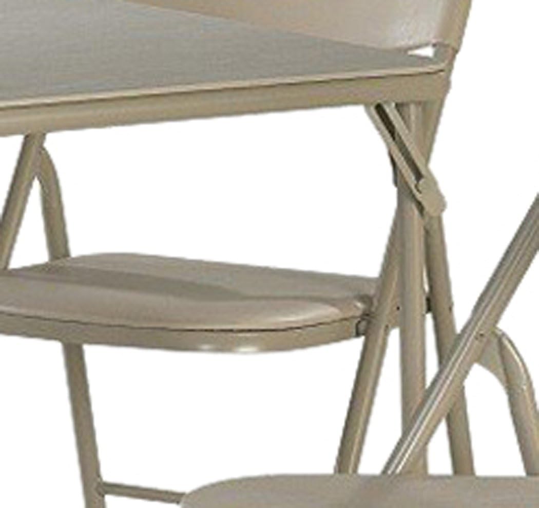 Cosco 5-Piece Folding Table and Chair Set, Black: Furniture & Decor