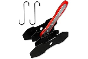 SALIFTFE Brake Caliper Compression Tool,Caliper Piston Compressor Tool with Extra 2PCS Large Plates 1.57"-2.95" for Disc Brake Pad Spreader,Automotive Tools with 2 Caliper Hangers,Car Brake Repair