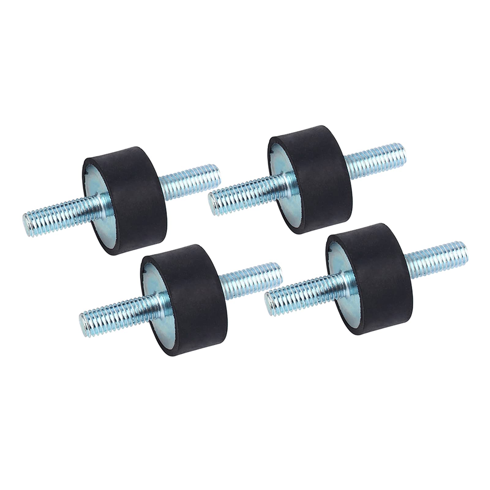 4 PCS 30 * 15 M8*23 Rubber Bobbin Mount Anti Vibration Mounts Shock Absorber Rubber Isolator Mounts with Double Screw Studs